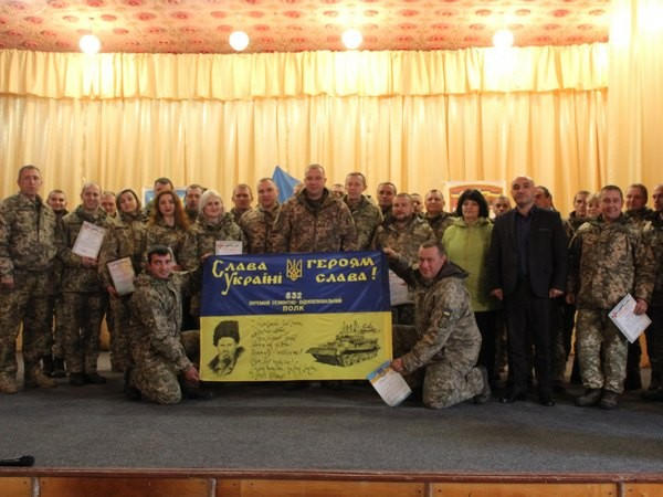 В Великоновоселковском районе торжественно отметили годовщину основания воинской части