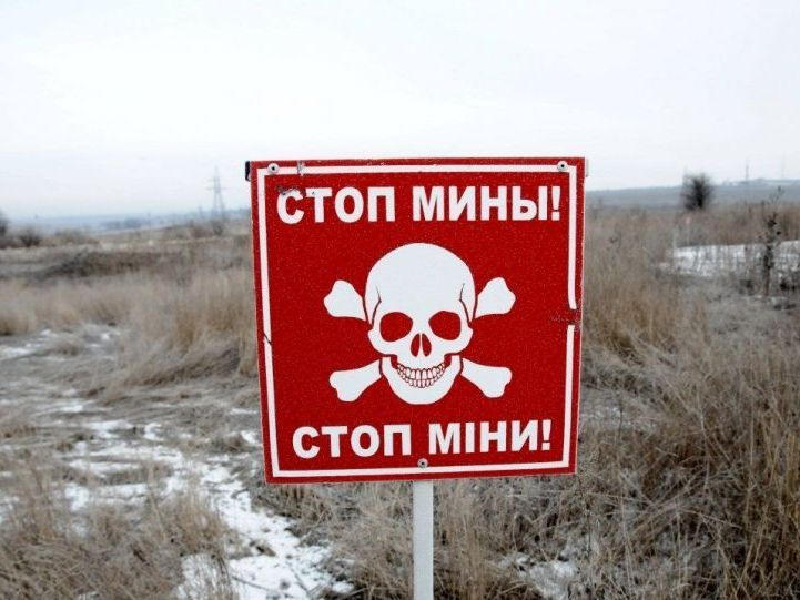 Марьинский район признан одним из наиболее загрязненных минами и взрывоопасными предметами