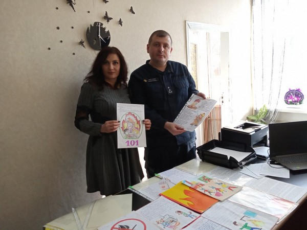 В Марьинском районе определили победителей в рамках Всеукраинского конкурса на противопожарную тематику