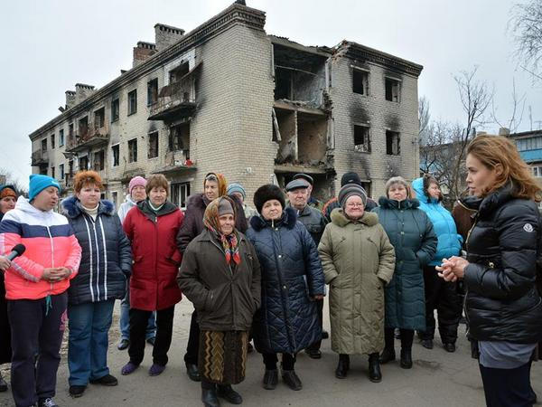 Королевская «засветилась» в прифронтовой Марьинке
