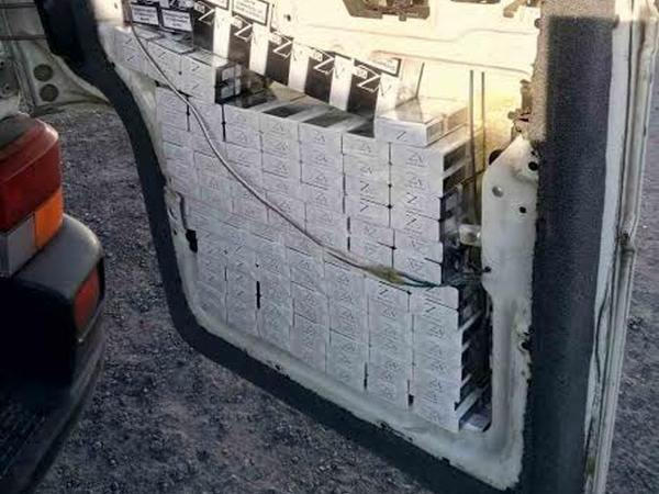На КПВВ «Марьинка» задержали автомобиль, набитый сигаретами из России