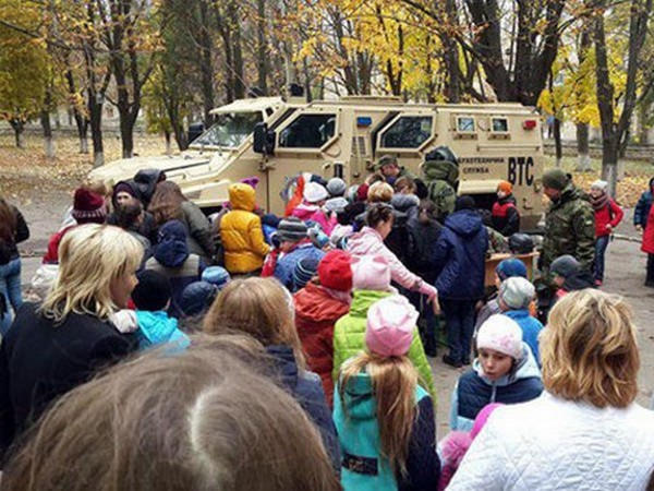 Как оказалось, в Красногоровке дети достаточно хорошо разбираются в боеприпасах