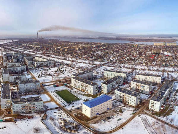 Как выглядит Курахово с высоты птичьего полета