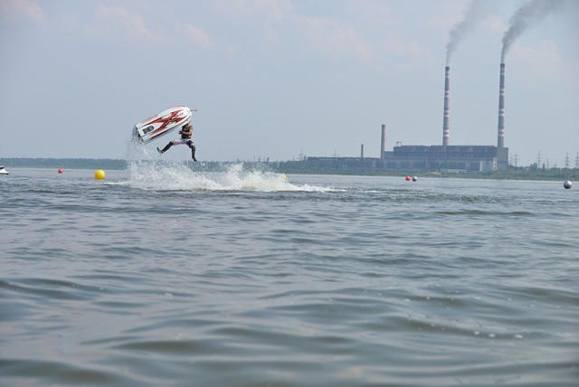 Водный фристайл на Кураховском водохранилище