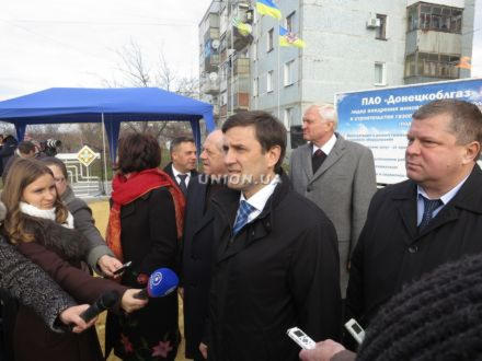 В Курахово открыли новый газопровод (фото + видео)