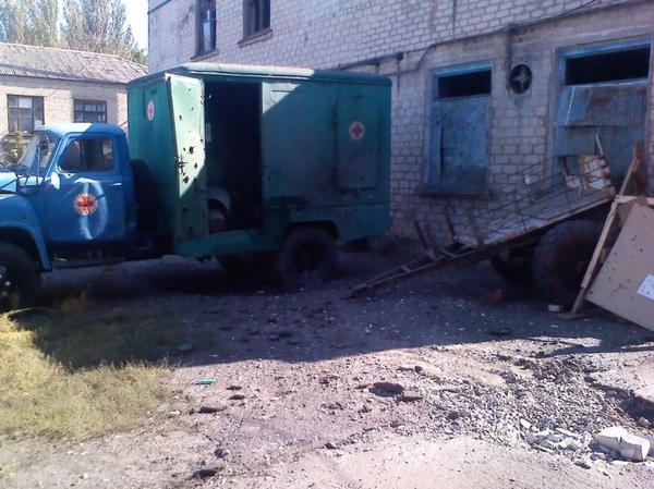 Боевики обстреляли больницу прифронтовой Красногоровки