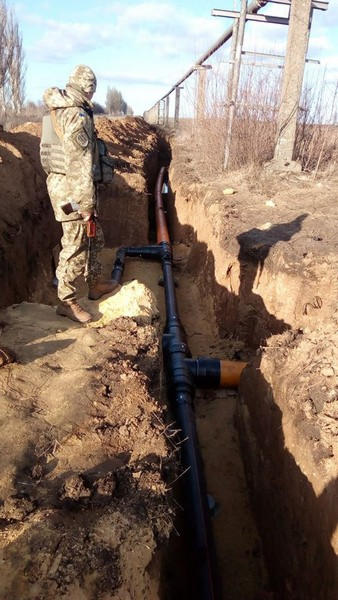 Восстанавление газопровода «Марьинка - Красногоровка» идет ускоренными темпами
