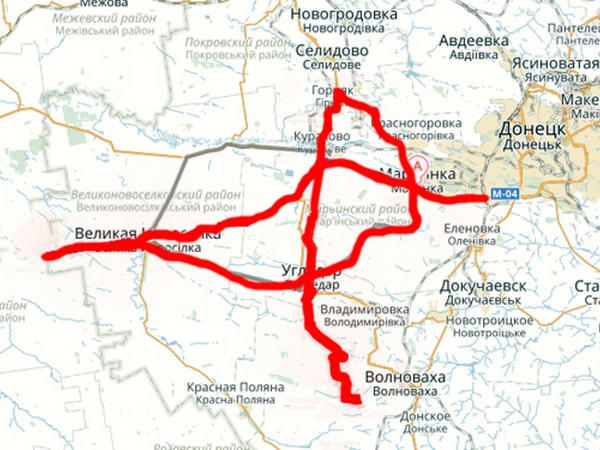 Какие дороги в Марьинском районе стали опасными из-за непогоды