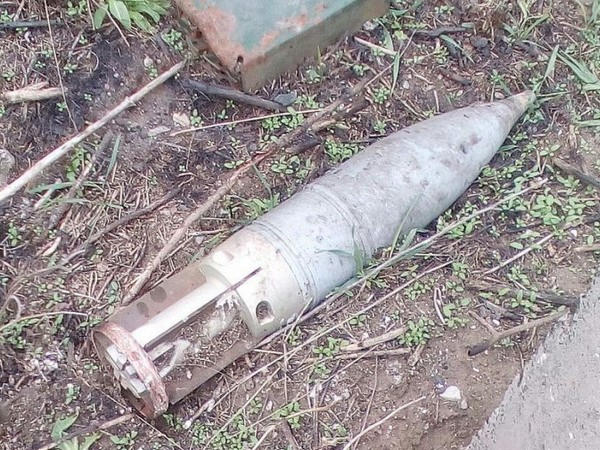 В Марьинском районе обнаружен танковый снаряд