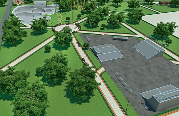 Будущая парковая зона в Угледаре приобретает реальный вид