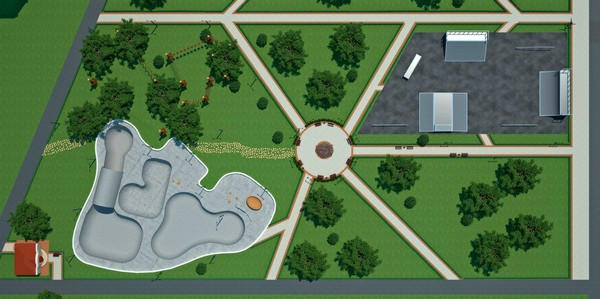 Будущая парковая зона в Угледаре приобретает реальный вид