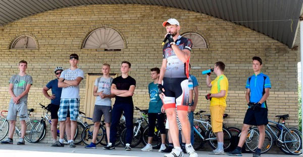 Как Угледар встречал участников областного велопробега