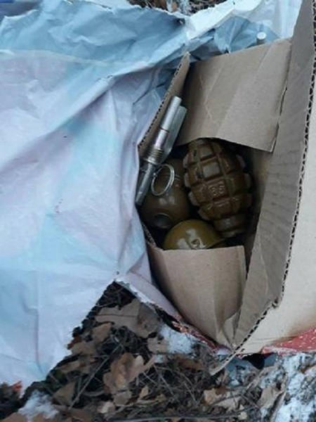 В Марьинском районе обнаружен взрывоопасный диверсионный тайник