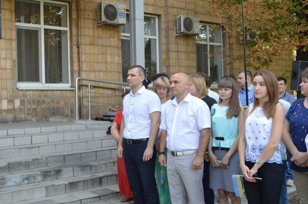 В Великой Новоселке прошли торжества по случаю Дня Государственного флага Украины