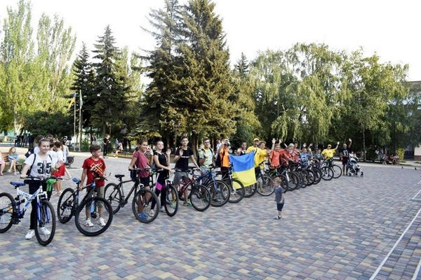 В Угледаре прошел III открытый городской велопробег