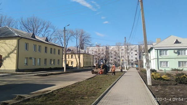 В Курахово начались работы по благоустройству города
