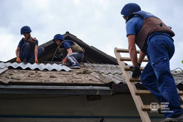 Как в Красногоровке восстанавливают разрушенные дома