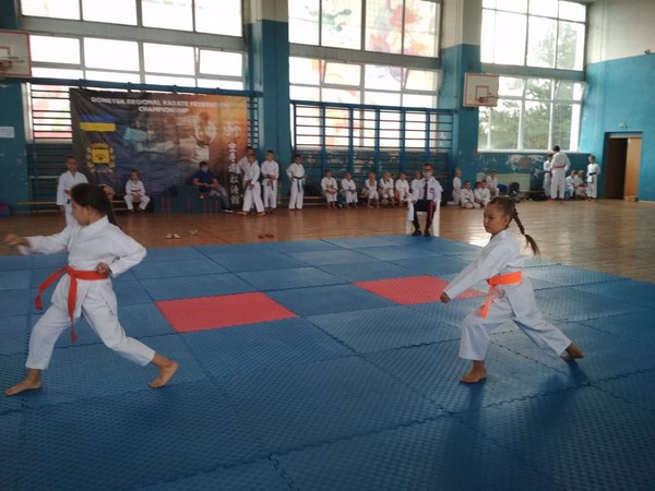 Команда Марьинского района стала победителем чемпионата Донецкой области по каратэ