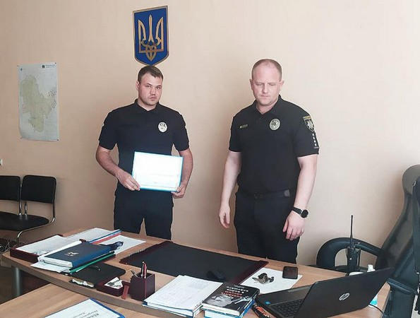 Полицейский из Курахово удостоен благодарности Министра внутренних дел Украины
