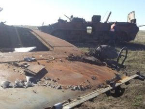 В Марьинском районе найдены останки двух украинских военных