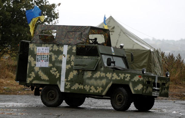 Село Луганское под контролем украинских военных