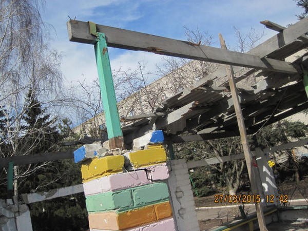 Как выглядит детский сад в Марьинке, разрушенный войной