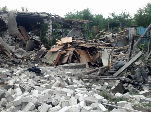 Наблюдатели ОБСЕ зафиксировали факт повреждения 16 домов в результате обстрела
