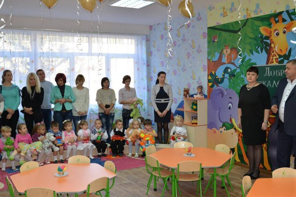 Сергей Сажко и Роман Падун открыли новую группу в детском саду «Сказка»