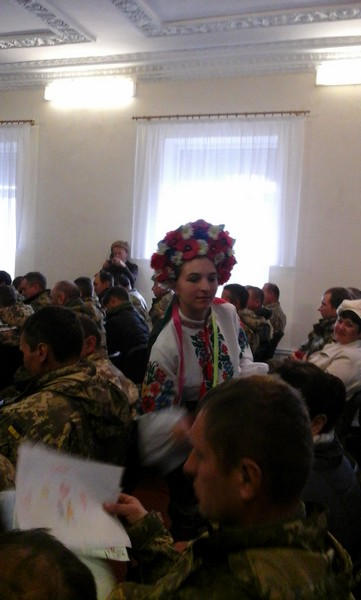 Как прифронтовая Красногоровка отмечала День Защитника Украины