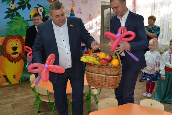 Сергей Сажко и Роман Падун открыли новую группу в детском саду «Сказка»