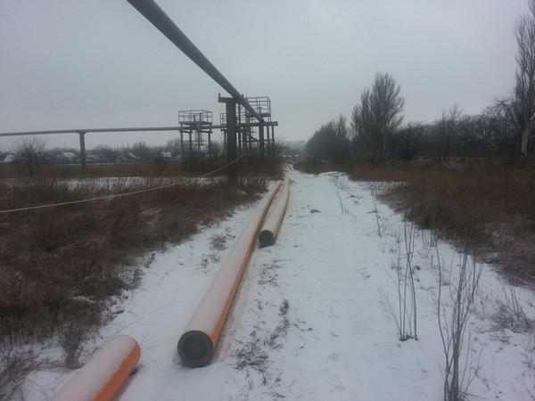 Как идет восстановление газопровода Марьинка - Красногоровка