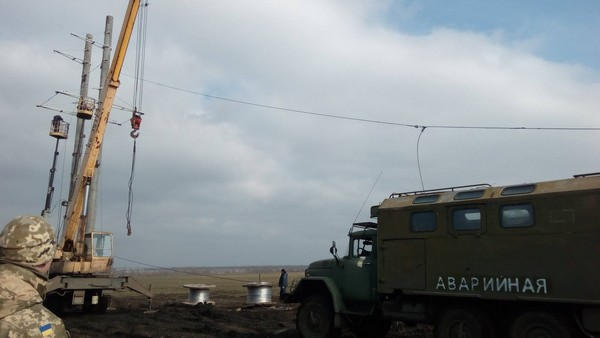 Строительство резервной линии электроснабжения Красногоровки может быть закончено в начале марта