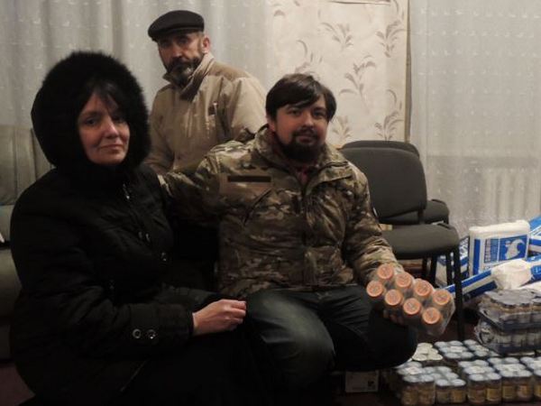 Жители Красногоровки получили помощь от киевских волонтеров
