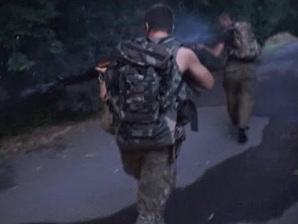В Интернете появилось видео боя с диверсантами в Марьинке