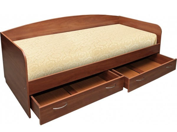 кровать односпальная с ящиком для белья