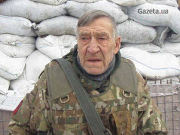 Один из самых пожилых бойцов АТО воюет в Марьинке