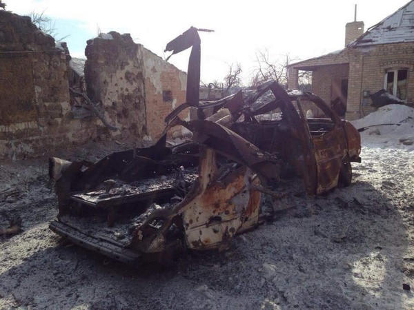 Боевики сожгли медицинскую часть «Госпитальеров» в Марьинке