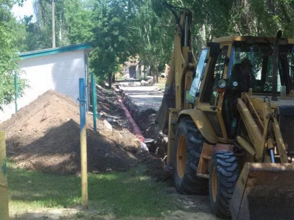 В Курахово приступили к строительству ливневой канализации