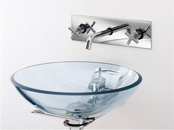 стеклянные умывальники для ванных комнат