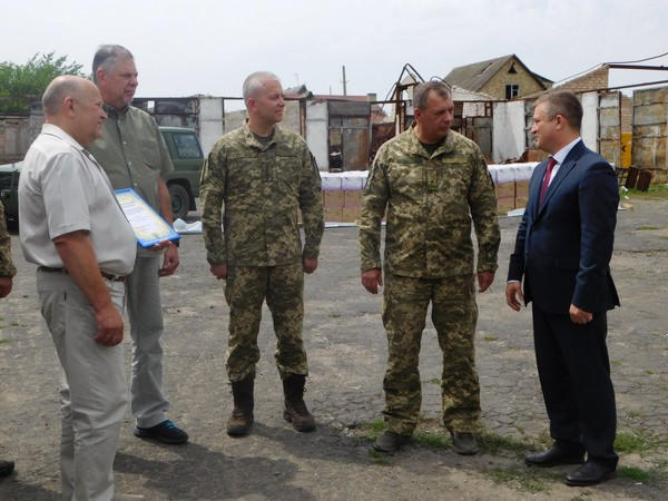 Марьинский район посетили представители командования Объединенных сил