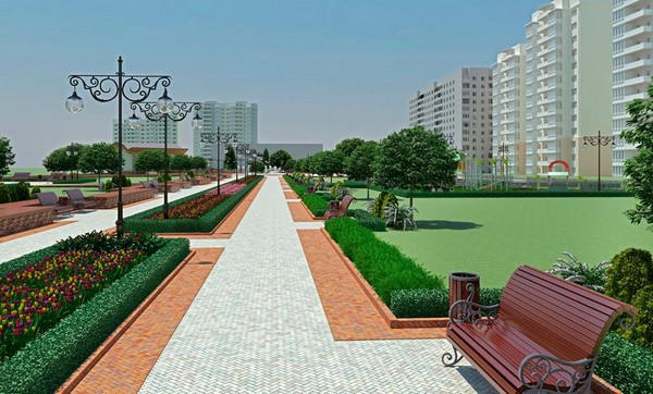 В Угледаре приступили к созданию современной парковой зоны с фонтаном