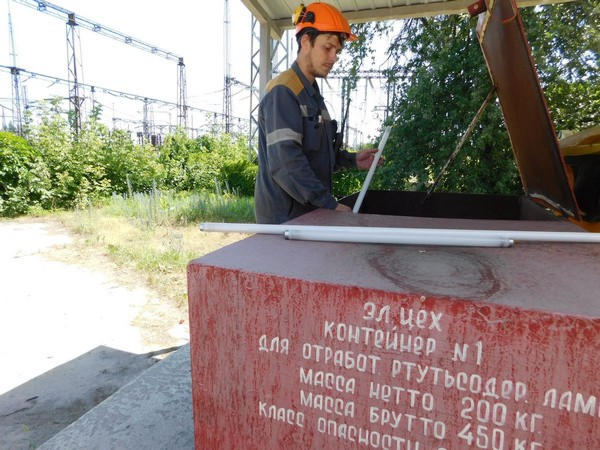 Кураховская ТЭС отказывается от использования ртутных ламп