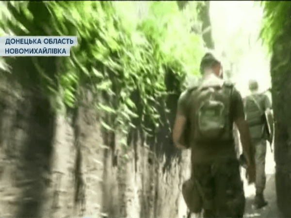 Украинские военные показали свои позиции вблизи Новомихайловки