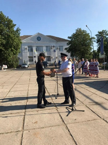 Правоохранителей Марьинского района поздравили с Днем Национальной полиции Украины