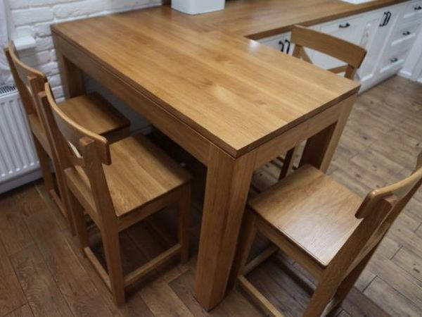 Обеденный стол из массива дуба – купить стол обеденный деревянный для кухни в Москве