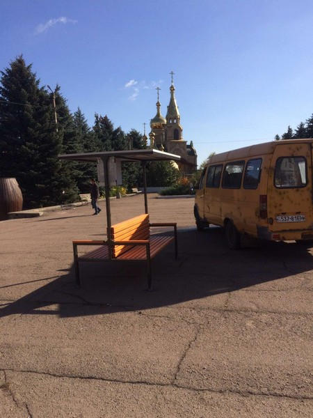 В центре прифронтовой Марьинки появилось современное место для отдыха