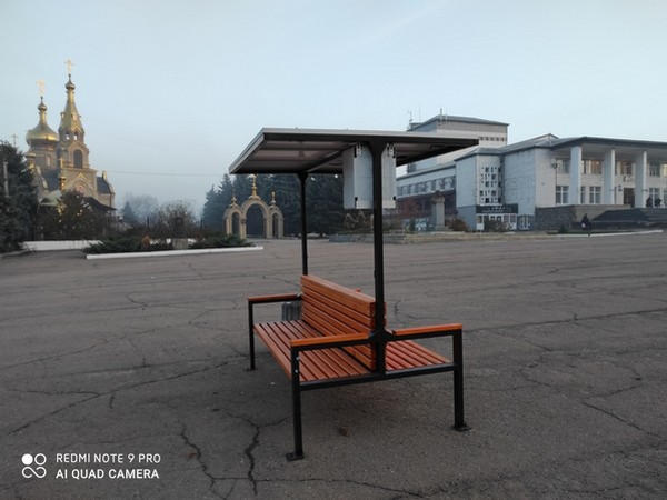 В центре прифронтовой Марьинки появилось современное место для отдыха
