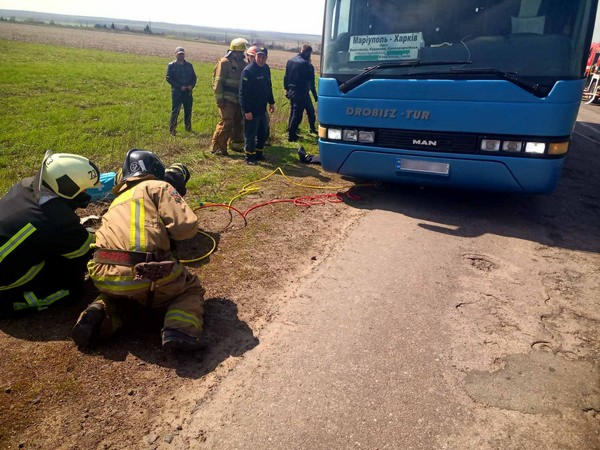 Вблизи Курахово водитель погиб под своим же автобусом