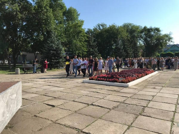 Как в Курахово отметили День памяти защитников Украины