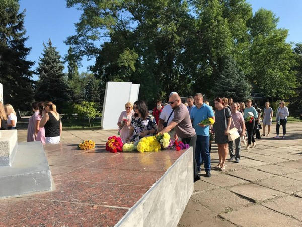 Как в Курахово отметили День памяти защитников Украины